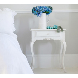 Provençal White Bedside Table