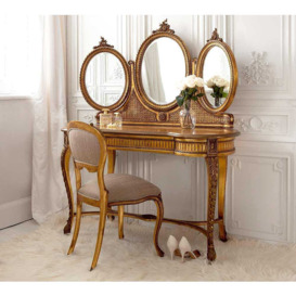 Palais de Versailles Gold Gilt Dressing Table - thumbnail 1