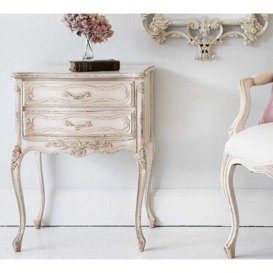 Delphine Distressed Painted Bedside Table - thumbnail 3