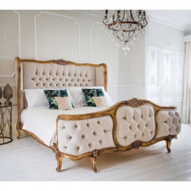 Palais de Versailles Linen Upholstered Bed (Superking) - thumbnail 1