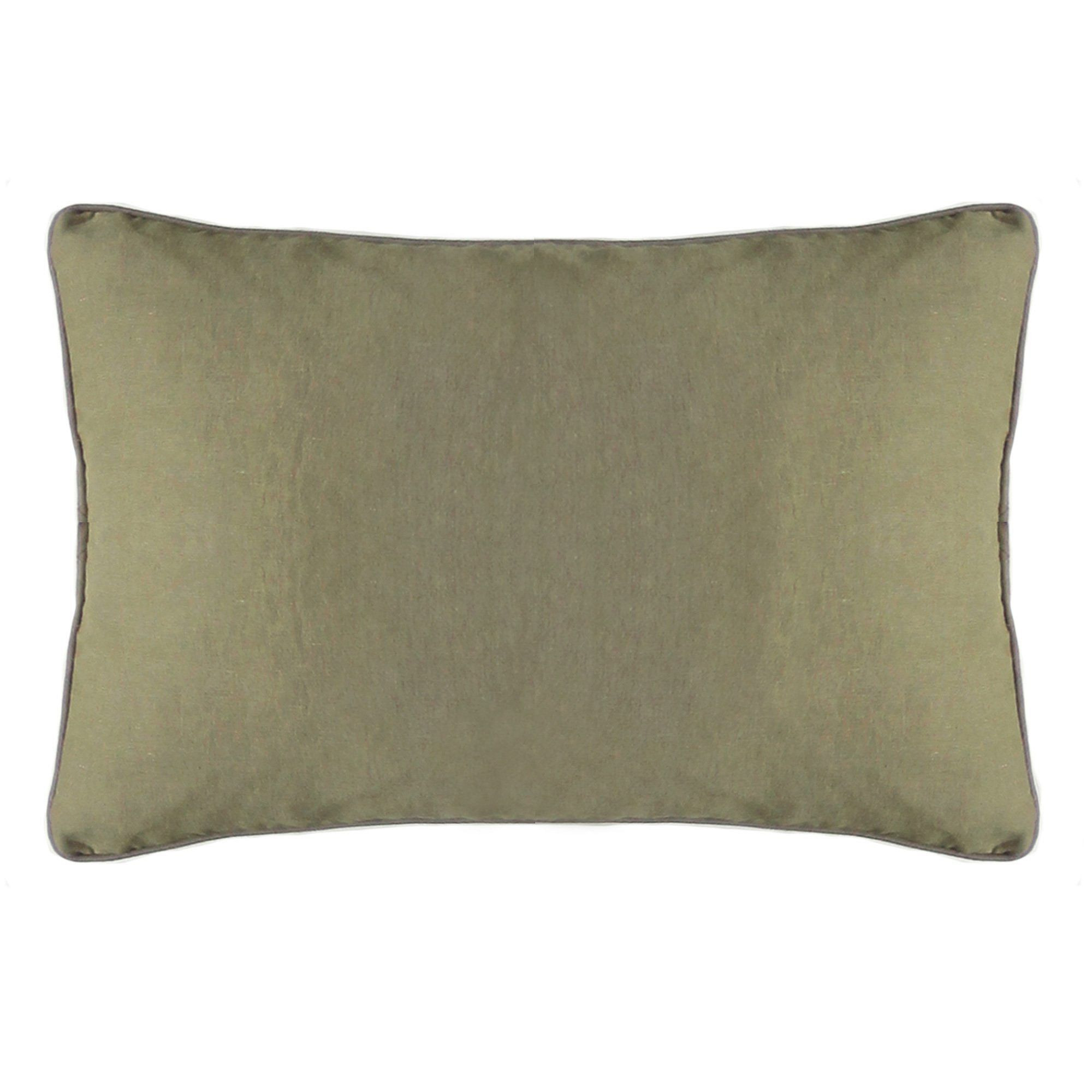 Green Linen Cushion - image 1