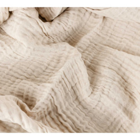 Apricity Oatmeal Crinkle Bed Linen Set (Single Set) - thumbnail 2