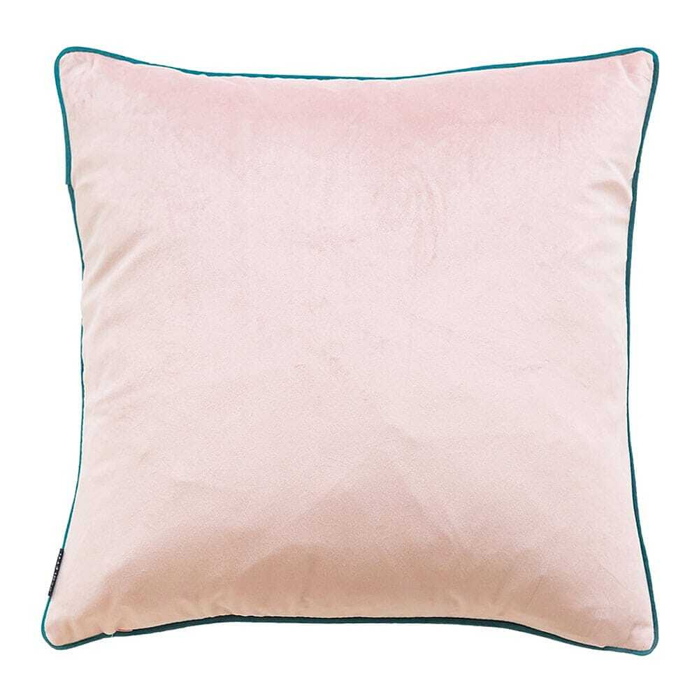 Essence Velvet Cushion in Blush and Teal - image 1