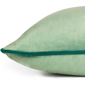 Essence Velvet Cushion in Sage and Teal - thumbnail 2