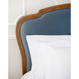 Love Story Blue Velvet Upholstered French Bed (King Size) - thumbnail 3