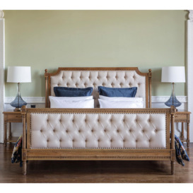 Love Story Carved Upholstered Viscount Bed (Super King Size Bed)