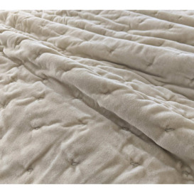 Sourdough Velvet Quilted Bedspread - thumbnail 2