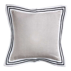 Linen Milano Sand Square Cushion - thumbnail 1