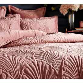 Amortie Luxury Quilted Bed Linen Set in Pink (Double Set) - thumbnail 3