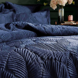 Amortie Luxury Quilted Bed Linen Set in Sapphire Blue (Double Set) - thumbnail 3