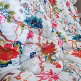 Botanical Chinoiserie Quilted Bedspread - thumbnail 3