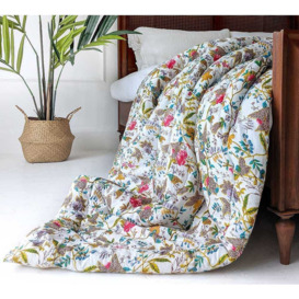 Meadow Blossom Cotton Quilted Bedspread - thumbnail 1