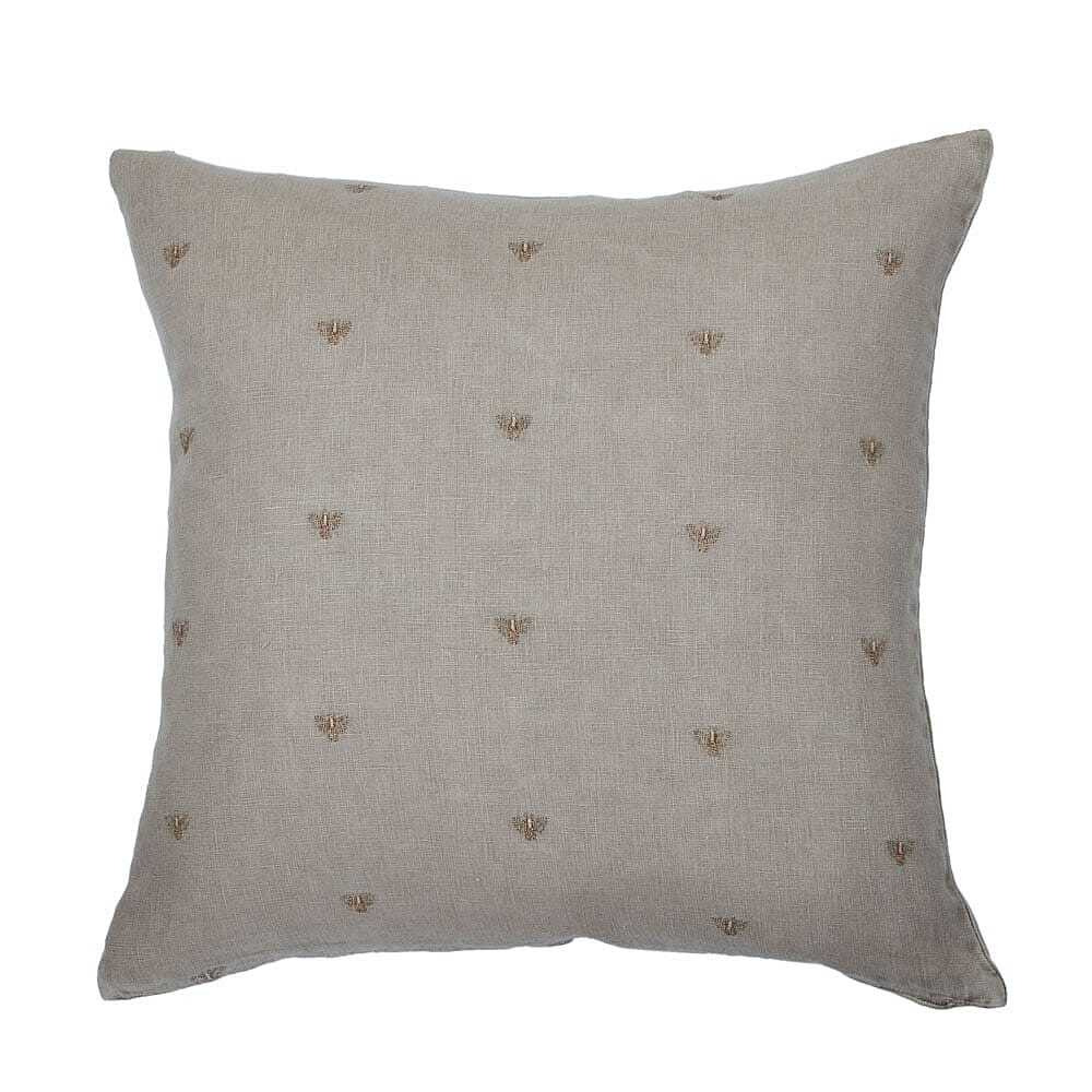 Bumblebee Fawn Linen Cushion - image 1