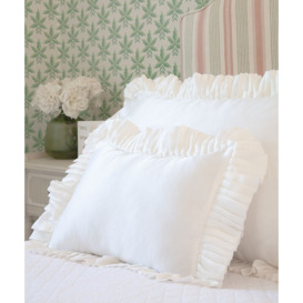 Pair of Silk Pleat Bedroom Cushion Covers - thumbnail 3