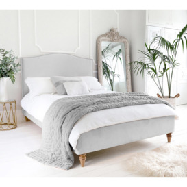 Soho Cloud Grey Velvet Bed (Double Bed)