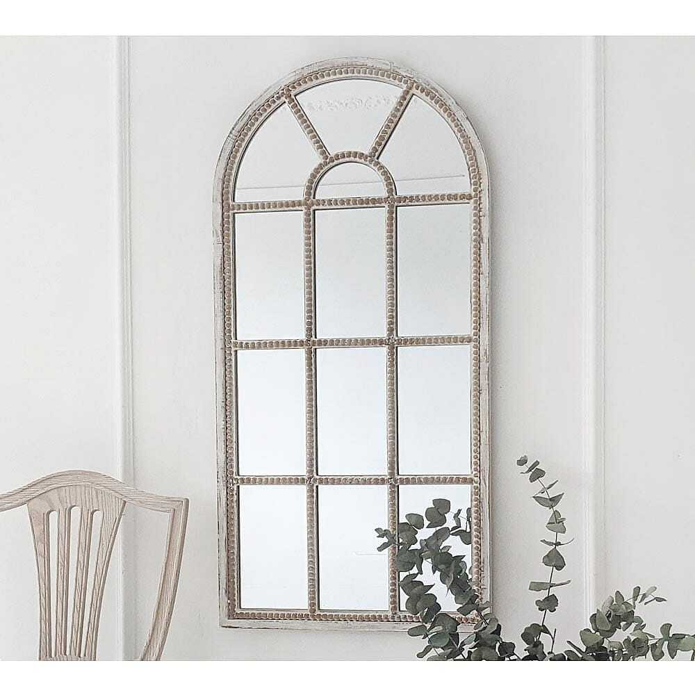 Panelled Beaded Wall Mirror - image 1
