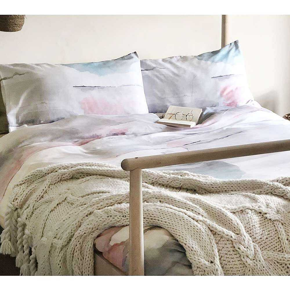 Sunset Ombre Cotton Bed Linen Set (King Set)