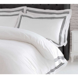 Boutique 400 Tuxedo Bed Linen Set (Pair of Superking Oxford Pillowcases) - thumbnail 1