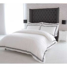 Boutique 400 Tuxedo Bed Linen Set (Pair of Superking Oxford Pillowcases) - thumbnail 3