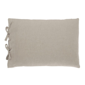 Natural Linen Boudoir Cushion