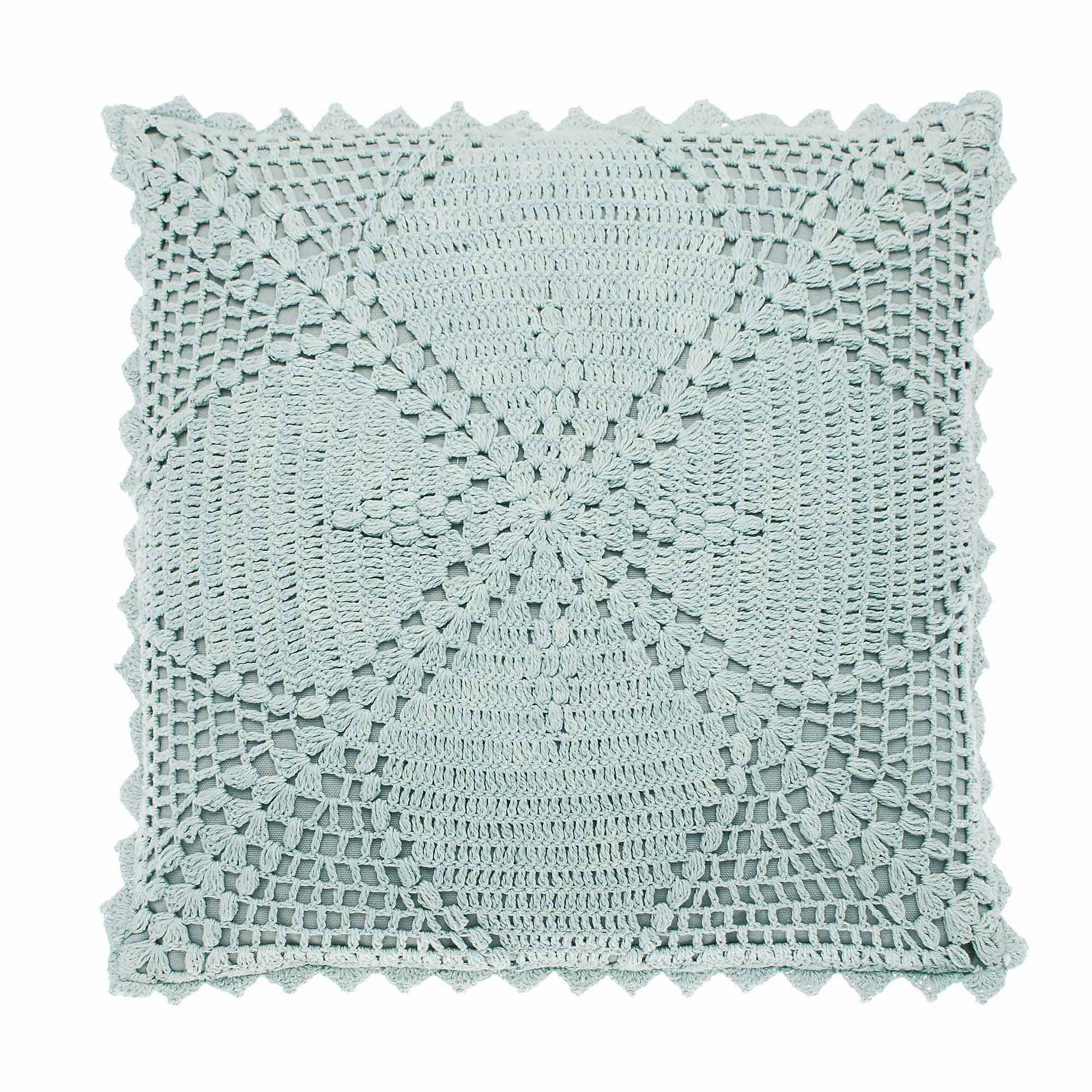 Crochet Blue Cushion - image 1