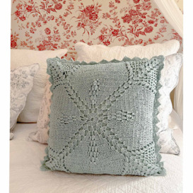 Crochet Blue Cushion - thumbnail 2