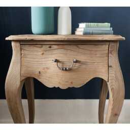Chateauneuf Rustic Single Drawer Bedside Table - thumbnail 2