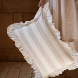 Brighton Pavilion Boudoir Cushion in Oat - thumbnail 1