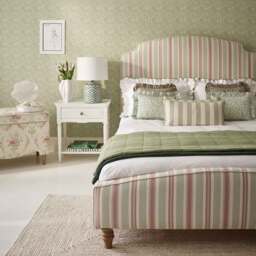 Pavilion Garden Stripe Upholstered Bed (King Size Bed) - thumbnail 3