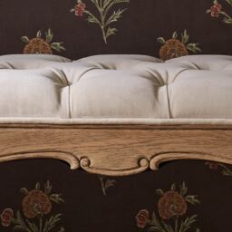 Love Story Taupe Velvet Bench - thumbnail 4