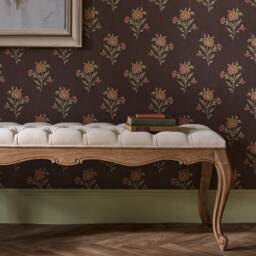 Love Story Taupe Velvet Bench - thumbnail 3