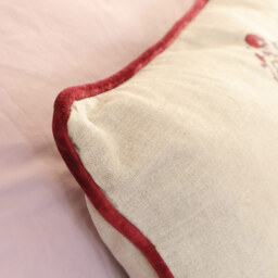 Mulberry Mudita Linen & Velvet Cushion - thumbnail 2