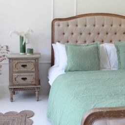 Sage Green Embroidered Cushion - thumbnail 5