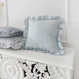 Pippa Cushion in Turquoise - thumbnail 2