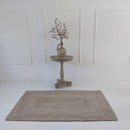 Woven Jute Stripe Rug - thumbnail 2