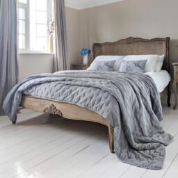 Peachskin Quilted Bedspread in French Grey (Bedspread) - thumbnail 5