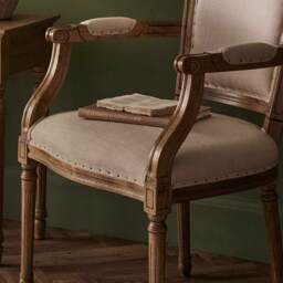 Love Story Linen Upholstered Armchair - thumbnail 2