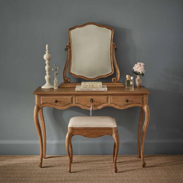 Love Story Oak Dressing Table & Mirror - image 1
