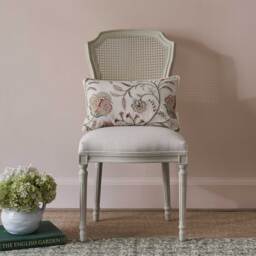 Pressed Flowers Embroidered Cushion in Antoinette’s Pastels - thumbnail 3