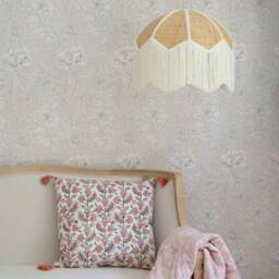 Fringed Rattan Pendant Light in Natural - thumbnail 4