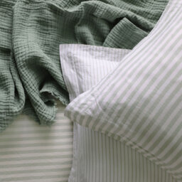 Petite Breton Luxe Summer Sage Bed Linen Set (Double Set) - thumbnail 2