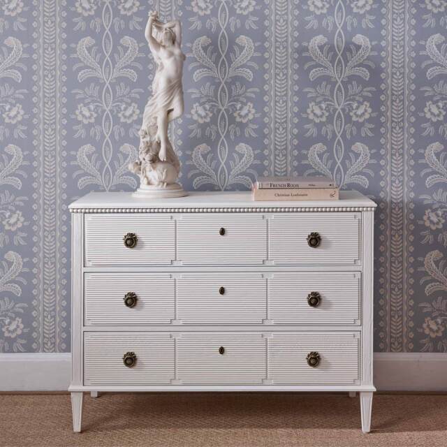 Gustavian White Chest of Drawers - image 1