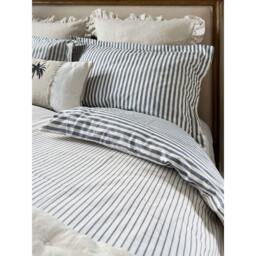 Petite Breton Luxe French Blue Bed Linen Set (Pair of Oxford Pillowcases) - thumbnail 3