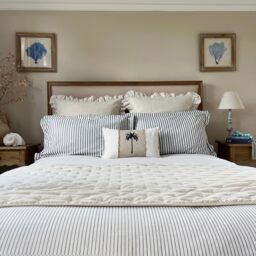 Petite Breton Luxe French Blue Bed Linen Set (Pair of Oxford Pillowcases) - thumbnail 5