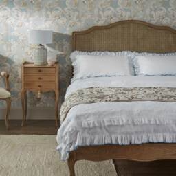 Provence Ruffle 400TC Bed Linen Full Set, in French Blue (Superking Set) - thumbnail 5