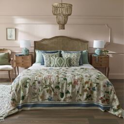 Drunken Dragonfly Linen Bedspread