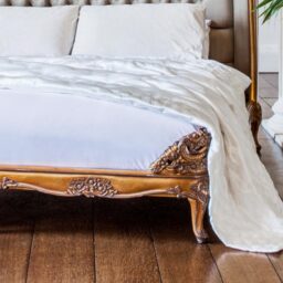 Palais de Versailles Luxury Gold Upholstered Bed (Double) - thumbnail 3