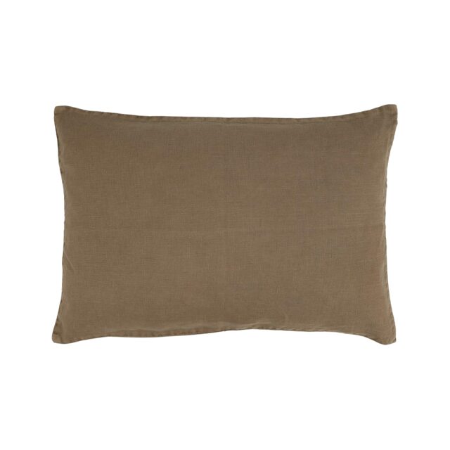 Artists Linen Cushion in Chocolate - image 1