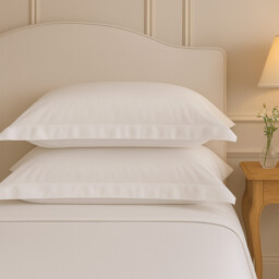 The Sleep 400 Sateen White Bed Linen (Pair of Pillowcases) - thumbnail 1