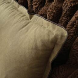 Olive Green Linen Cushion - thumbnail 2